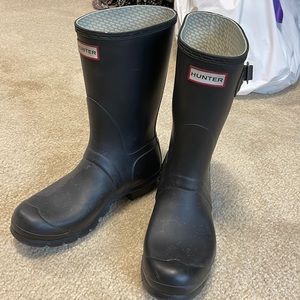 Hunter original short. Black. Size UK 7, US 8M